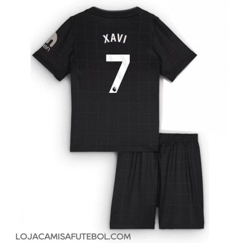 Camisa de Futebol Tottenham Hotspur Xavi Simons #7 Equipamento Secundário Infantil 2025-26 Manga Curta (+ Calças curtas)
